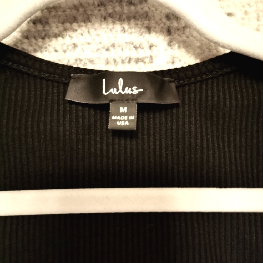 Lulus Go Beyond Basic Black Ribbed Snap Front Bod… - image 3